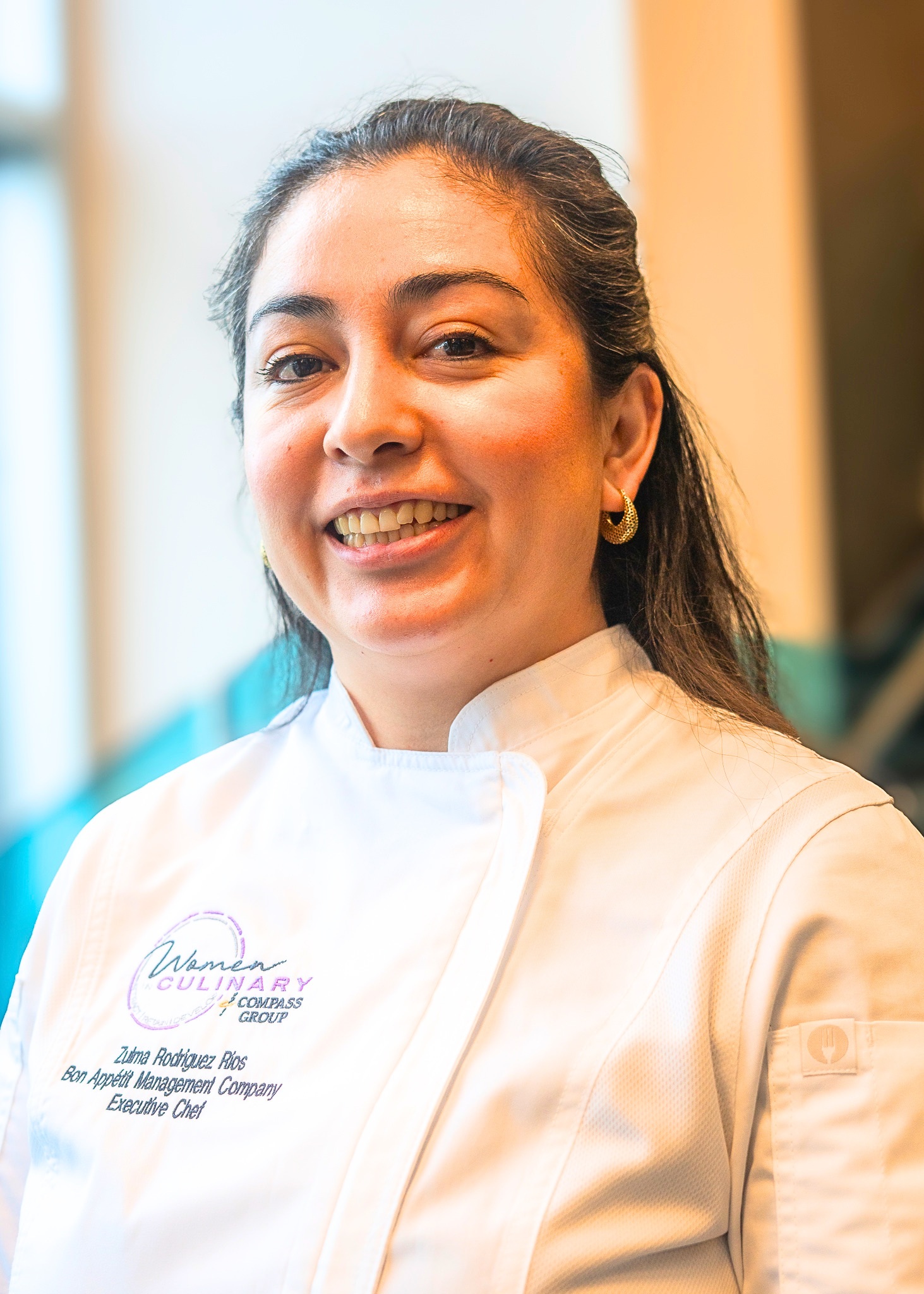 Portrait of a woman chef in her whites