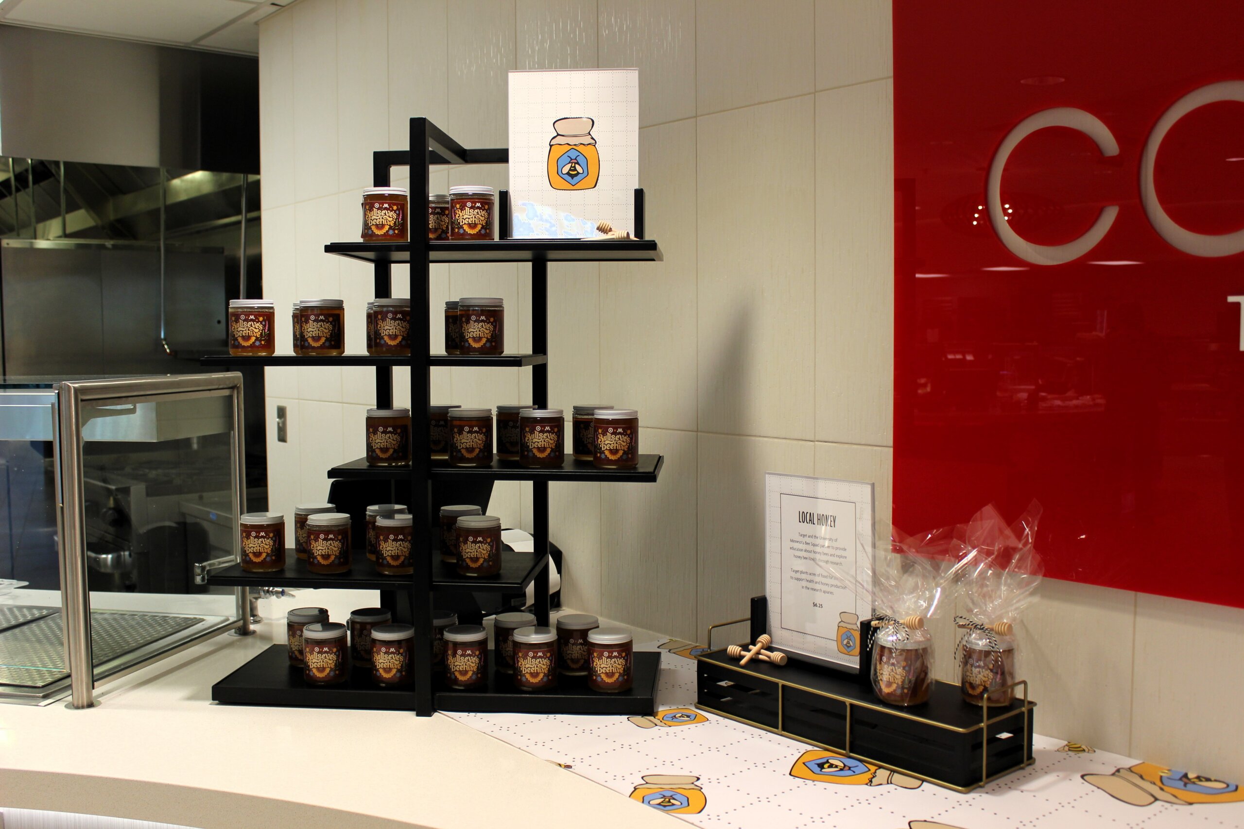 A display of jards of honey