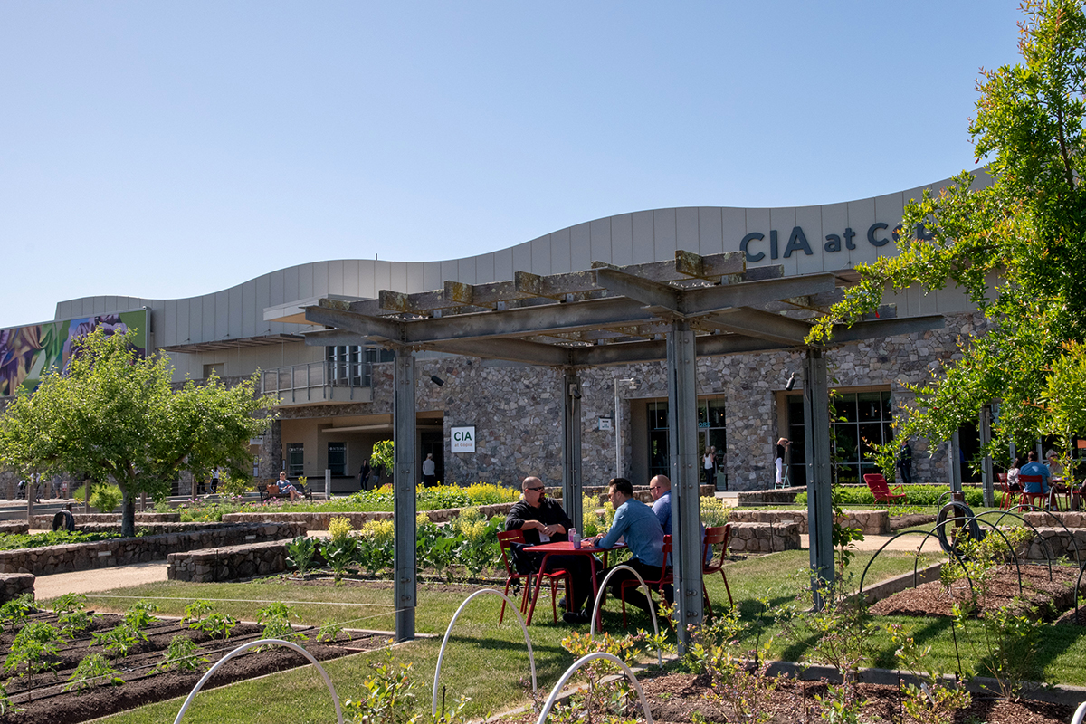 Paul, Ryan, and Chris (Opsata) took their group meeting outside
