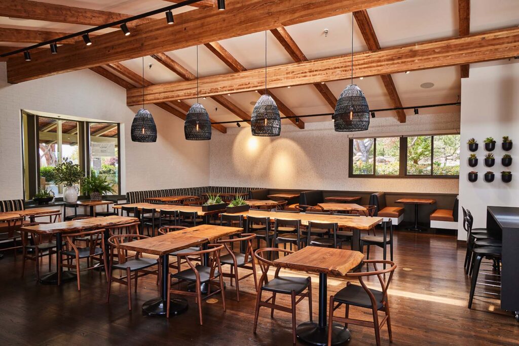 Interior of Sand Hill Kitchen restaurant